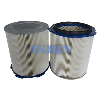 Hot sale synthetic fiber paper pleated Industrial hepa dust filter cartridge